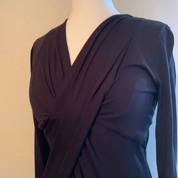 Jones New York v neck wrap blouse - Picture 3 of 3